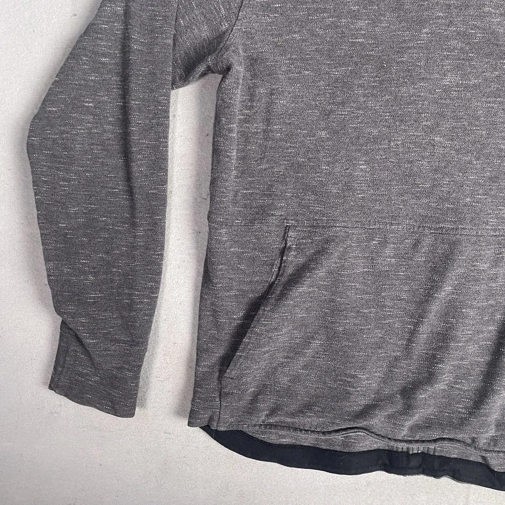 Adidas Hooded Pullover‎ Sweatshirt Men Gray Medium Long Sleeve